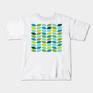 Geometric Pattern: Leaf: Spring Kids T-Shirt